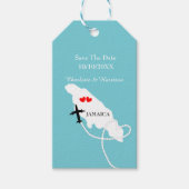 Trouwfeesten in het buitenland Jamaica Bewaar de d Cadeaulabel (Voorkant)