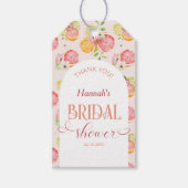 Trouwfeestfavoriet voor de zomer Hoofdklem Cadeaulabel (Voorkant)