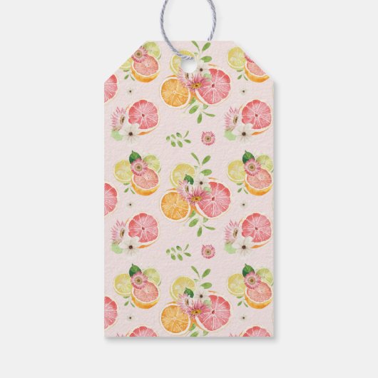 Trouwfeestfavoriet voor de zomer Hoofdklem Cadeaulabel (Achterkant)