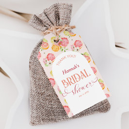 Trouwfeestfavoriet voor de zomer Hoofdklem Cadeaulabel