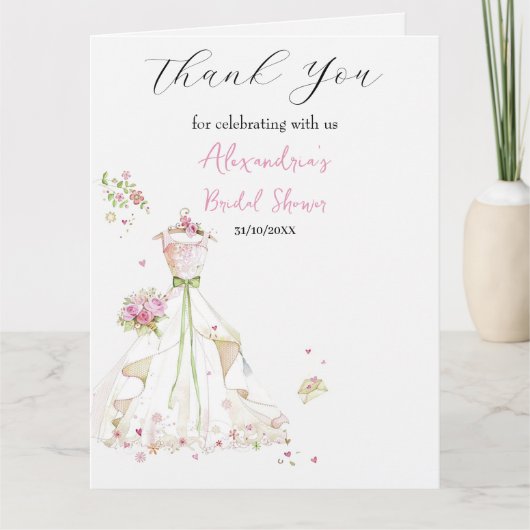 Trouwfeestjurk bedankt (Voorkant)