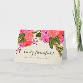 Trouwfeestkaart voor Vintage Garden