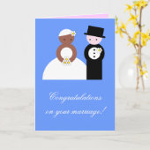 Trouwfelicitaties Kaart (Gele Bloem)