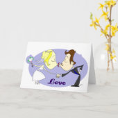 Trouwfelicitaties wenskaart bruidegom kaart (Gele Bloem)