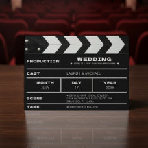 Trouwfilm Klapbord Huwelijk
