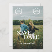 Trouwfilm poster  save the date (Voorkant)