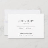 Trouwfilmstrip RSVP-reactie Uitnodiging (Voorkant)