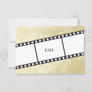 Trouwfilmstrip Uitnodiging RSVP Reactie