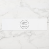 Trouwfles Etiket | Bedankt Sticker (Enkel label)