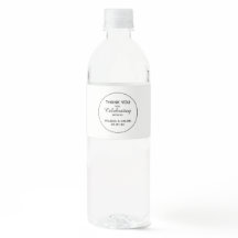 Trouwfles Etiket | Bedankt Sticker