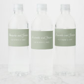 Trouwfles Etiketten Elegante Typografie (Flessen)
