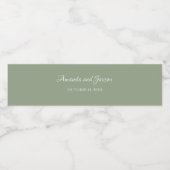 Trouwfles Etiketten Elegante Typografie (Enkel label)