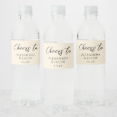 Trouwfles Etiketten Elegante Typografie (Flessen)