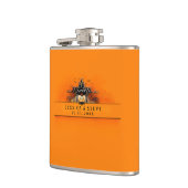 Trouwfles - Halloween liefde Heupfles (Links)