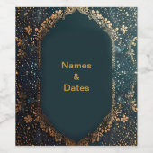 Trouwfles Stickers (Enkel label)