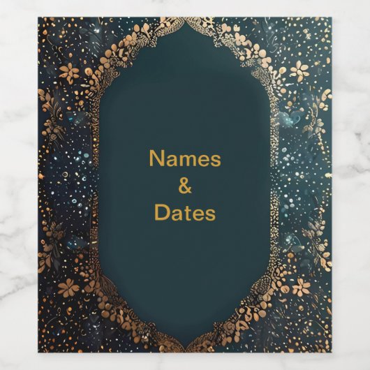 Trouwfles Stickers (Enkel label)