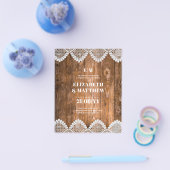 Trouwflyers met laagste budget Landelijke kantlijn Flyer (Enkel)