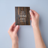 Trouwflyers met laagste budget Rustieke minimalist Flyer (Hand)