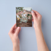 Trouwfolder met laagste budget - FOTO EUCALYPTUS Flyer (Hand)