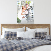 TROUWFOOT foto zoete handgetekende hart overlay Canvas Afdruk (Insitu (Slaapkamer))