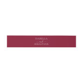 Trouwformele Burgundy Set Uitnodigingen Wikkel (Vlak)