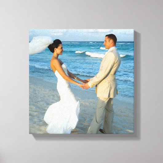 Trouwfoto 12"x12" canvas afdruk (Voorkant)