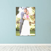 Trouwfoto [24x36] inch canvas afdruk (Insitu (Houten vloer))