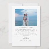 Trouwfoto 4 Fotocollage Bedankkaart (Achterkant)