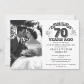 Trouwfoto 70ste verjaardag kaart (Voorkant)