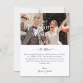 Trouwfoto aankondiging (Voorkant)