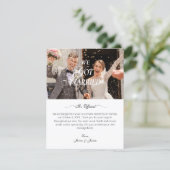 Trouwfoto aankondiging (Staand voorkant)