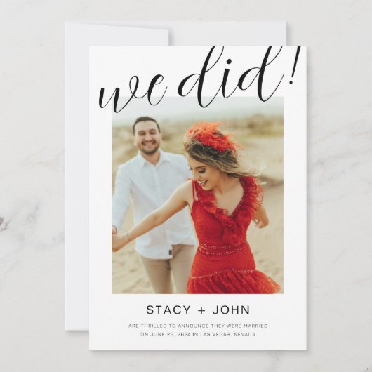 Trouwfoto Aankondiging (Voorkant)