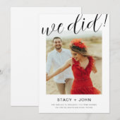 Trouwfoto Aankondiging (Voorkant / Achterkant)