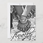 Trouwfoto Aankondiging Eindelijk (Voorkant)