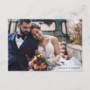 Trouwfoto Aankondiging Elopement Uitnodiging