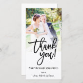 Trouwfoto Afbeelding Bedankt Klasse Modern (Voorkant / Achterkant)