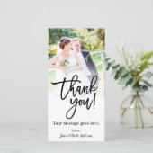 Trouwfoto Afbeelding Bedankt Klasse Modern (Staand voorkant)