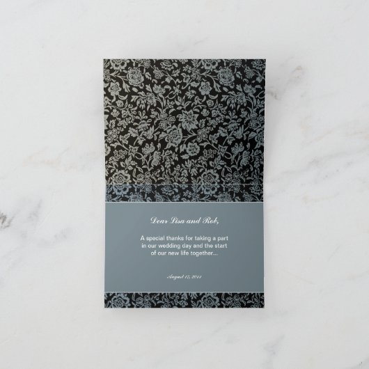 trouwfoto bedankkaart (Binnen)