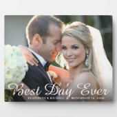 Trouwfoto 'Beste dag ooit' Fotoplaat (Voorkant)