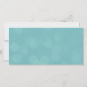 Trouwfoto Blauwgroen & Goud Liefde & Dank Bedankt (Achterkant)