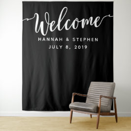 Trouwfoto booth achtergrond banner wandkleed
