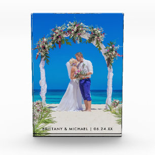 Trouwfoto Bruid Bruidegom Photo Block Fotoblokken