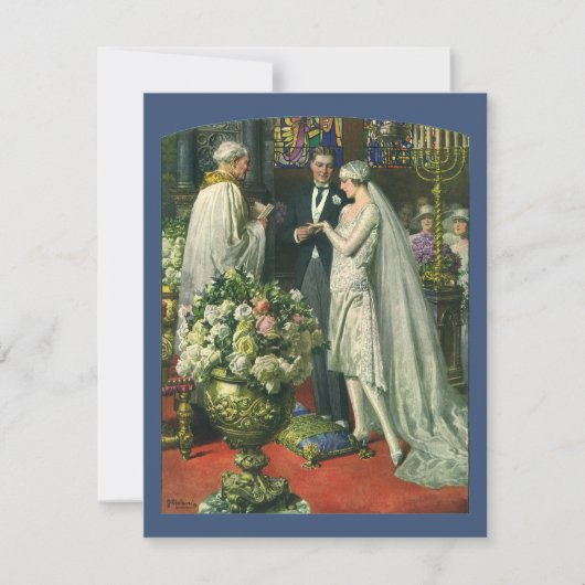 Trouwfoto bruid en bruidegom met Menorah Kaart (Voorkant)