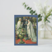 Trouwfoto bruid en bruidegom met Menorah Kaart (Staand voorkant)