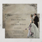 Trouwfoto Bruid en Bruidegom Save The Date (Voorkant / Achterkant)