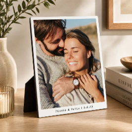 Trouwfoto Bruidspaar Huwelijksherinneringen Easel Fotoplaat