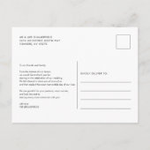 Trouwfoto Collage Bedankt Briefkaart (Achterkant)