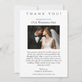 Trouwfoto- Dank je- Paard en Bloemen Kaart