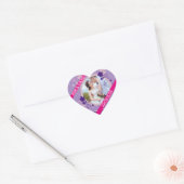 Trouwfoto Dank Je Sticker Hartvormig (Envelop)