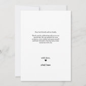 Trouwfoto Dank je wel kaart | Eenvoudige scriptsti (Achterkant)